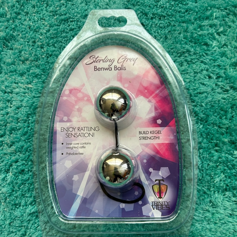 Benwa Balls - vaginal or anal. Used for training muscles.